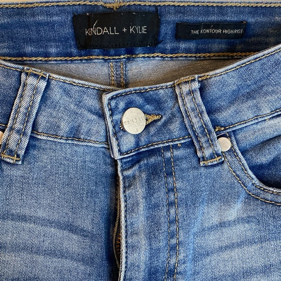 Kendall + Kylie - The Kontour jeans -  curve-hugging skinny Ripped Jeans Sz 27 - Picture 4 of 5
